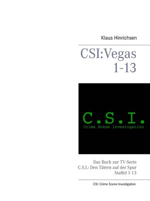 cover image of CSI--Vegas Staffel 1--13
